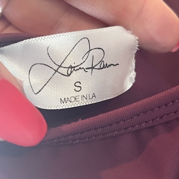 Laina Rauma Small thong onepiece swimsuit burgundy S - Picture 5 of 13